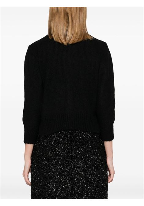 Black crystal-embellished cardigan Simone Rocha - women SIMONE ROCHA | MIMK2TB0657BLKJT